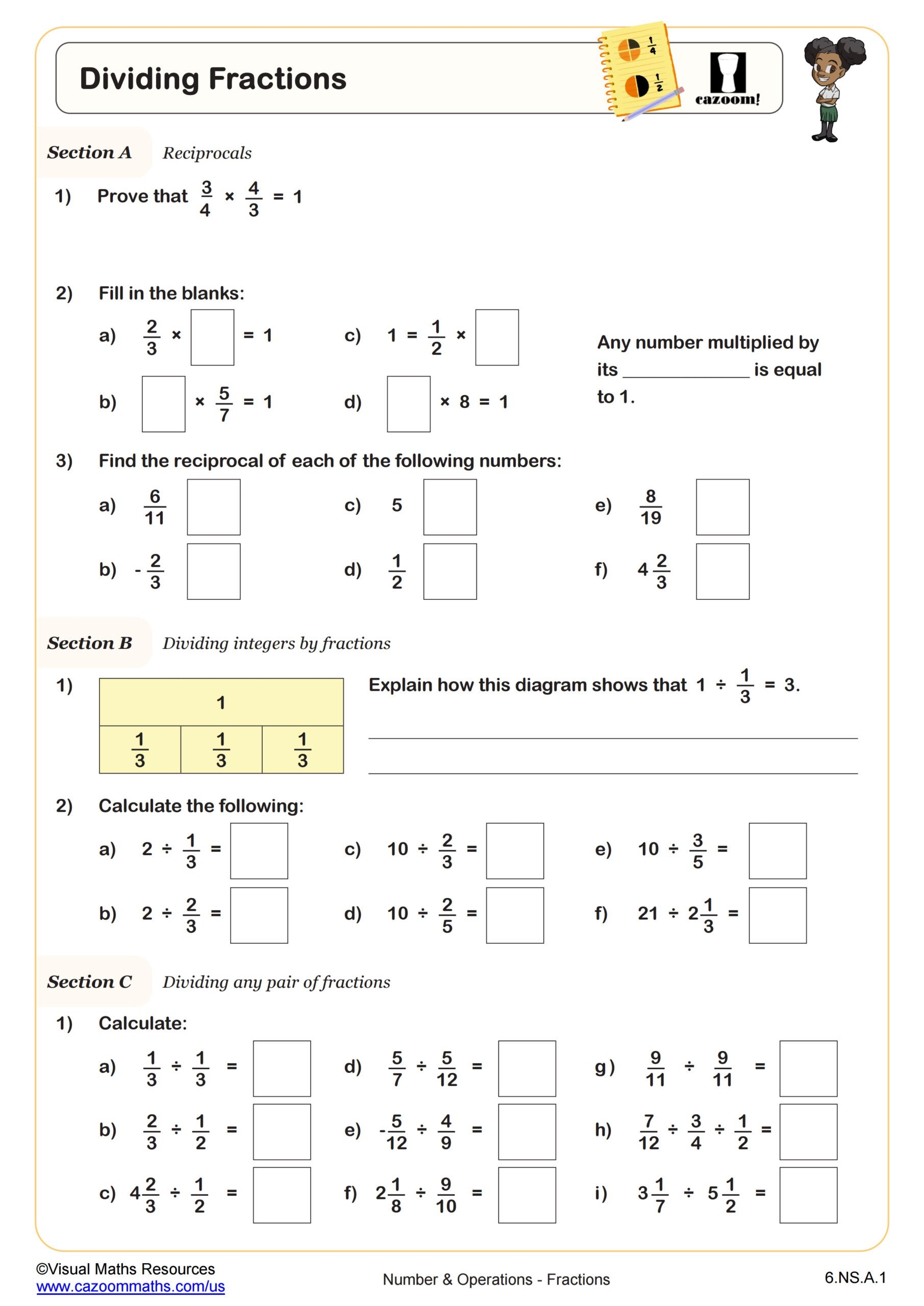 6th grade printable worksheets