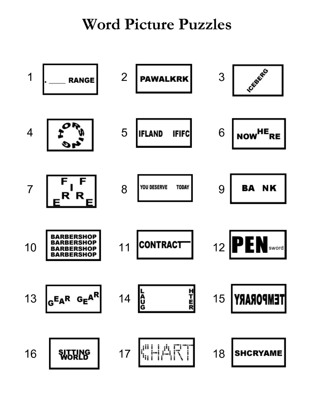 7 Printable Brain Teasers Ideas Printable Brain Teasers Brain Teasers Rebus Puzzles
