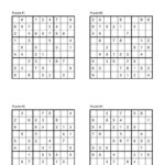 72 Free Printable Sudoku Puzzles SaturdayGift