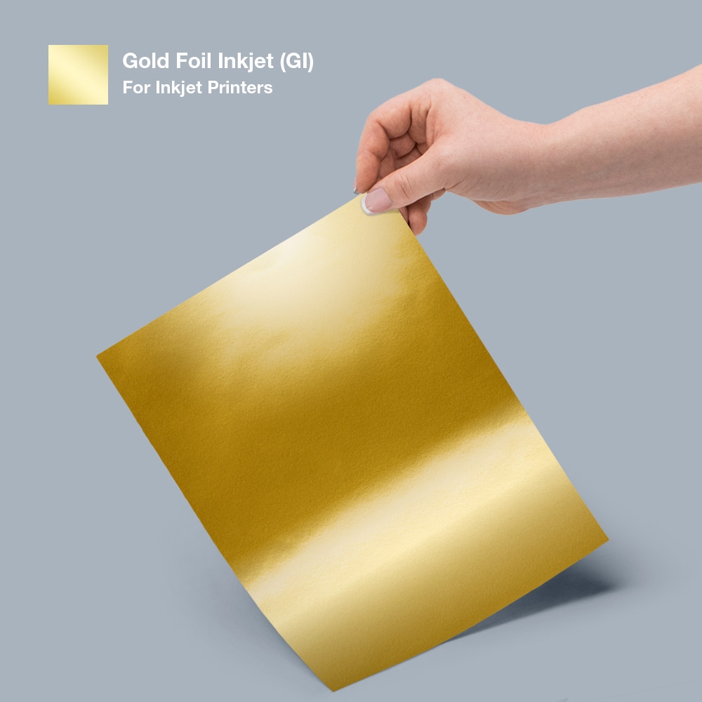 8 5 X 11 Sticker Paper Gold Foil Inkjet OL177GI