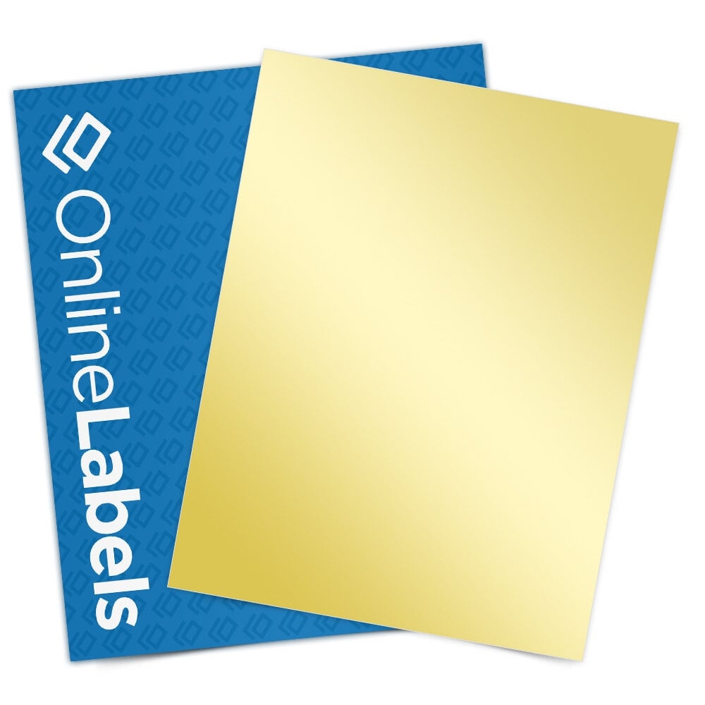 8 5 X 11 Sticker Paper Gold Foil Laser OL177GF