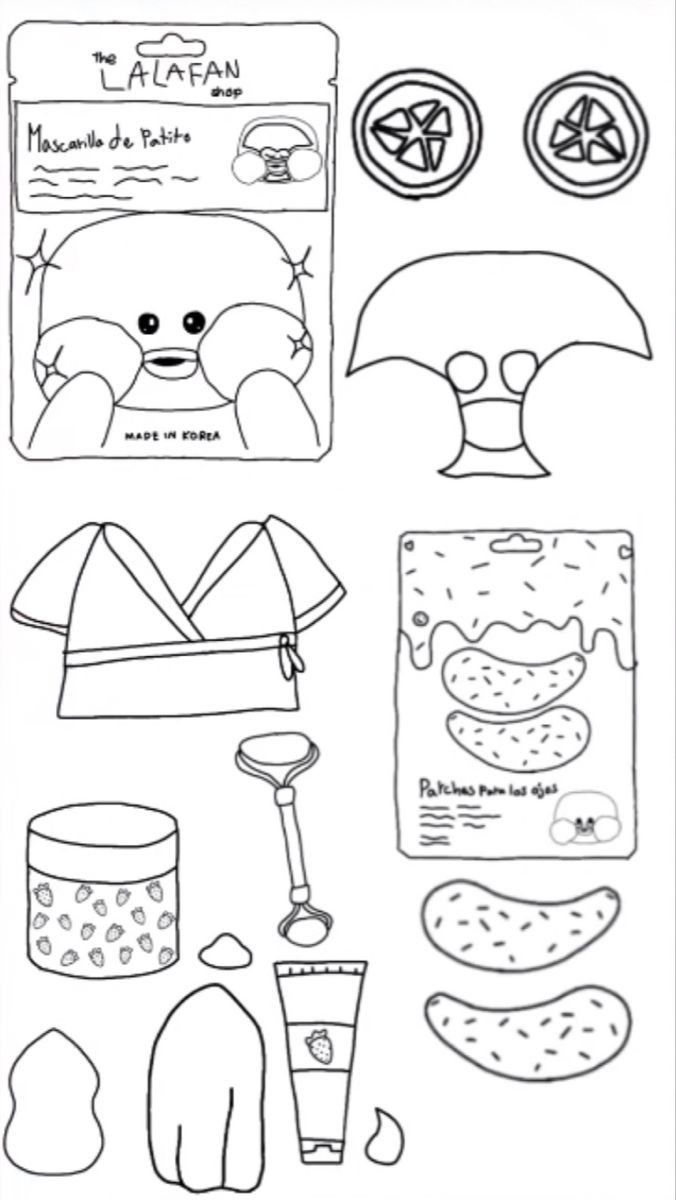 paper duck skincare printable