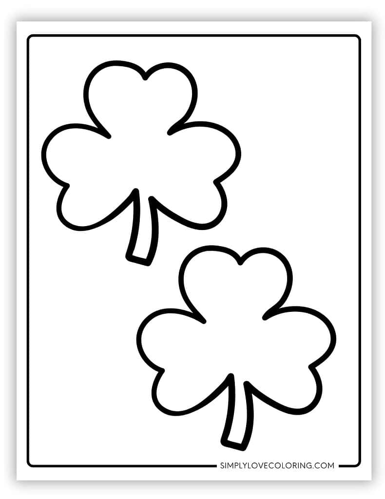 free printable shamrock template pdf
