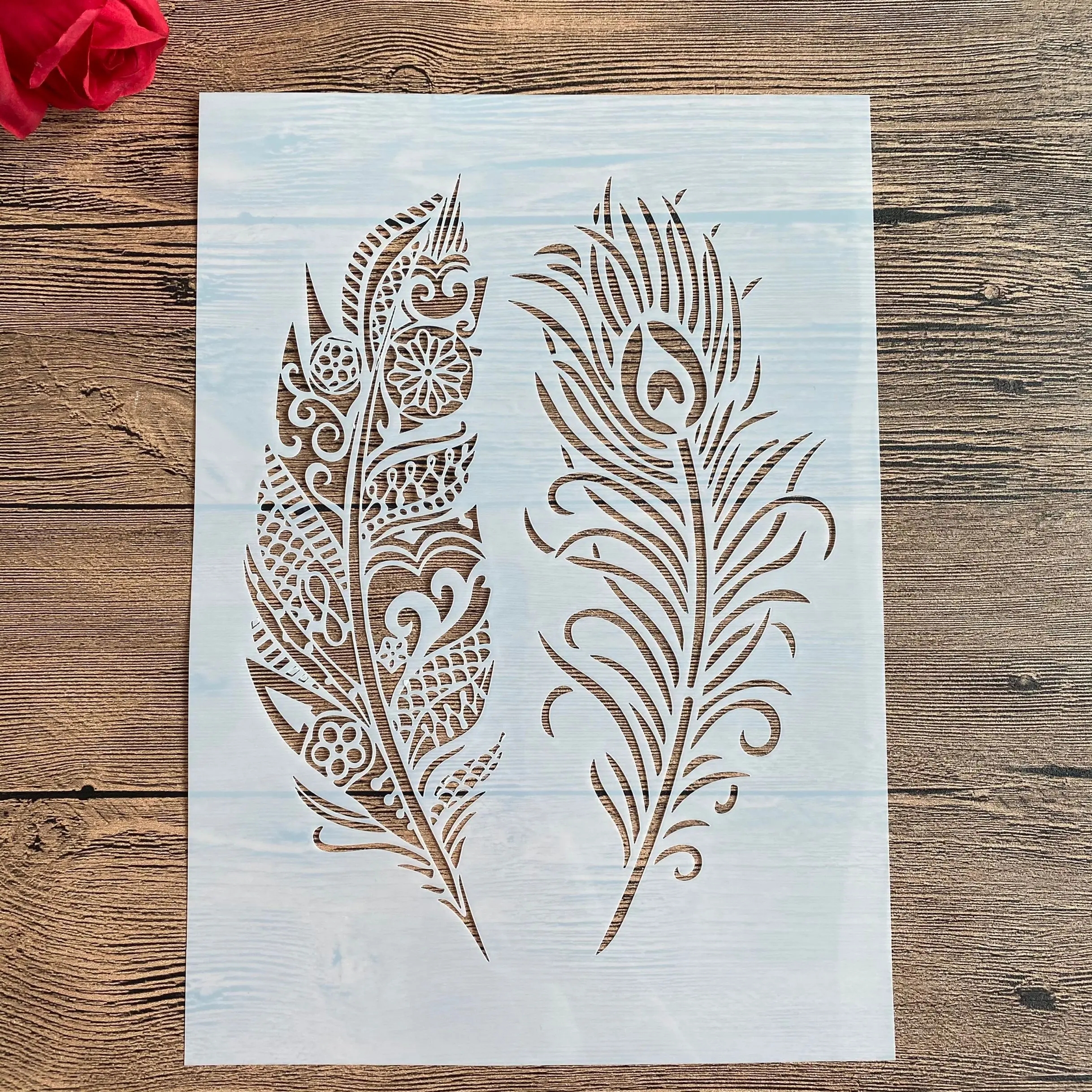 A4 29 21cm DIY Stencils Wall Painting Scrapbook Coloring Embossing Album Decorative Paper Card Template wall Mandala Feather AliExpress A4 29 21cm DIY Stencils Wall Painting Scrapbook Coloring Embossing Album Decorative Paper Card Template wall Mandala Feather AliExpress