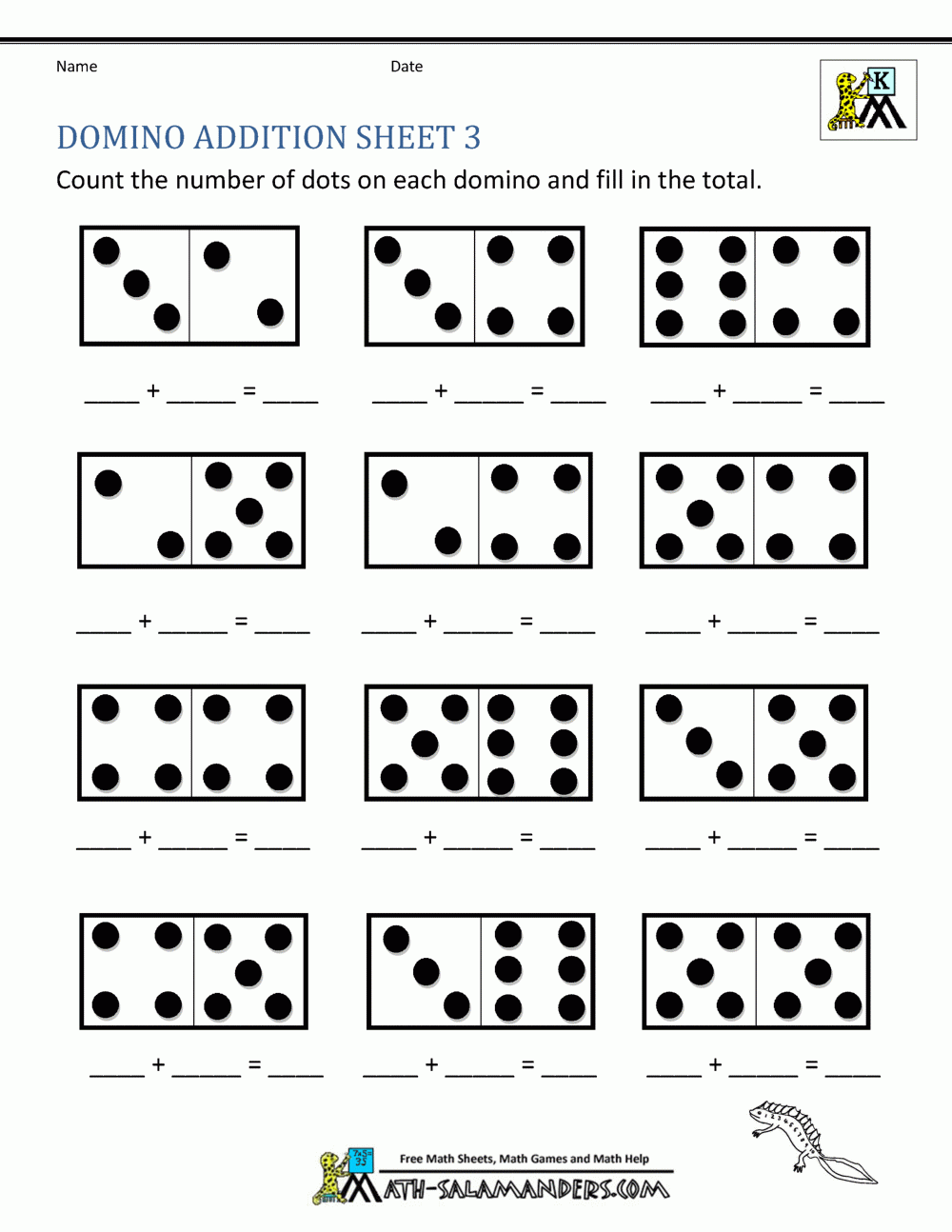 free addition worksheets printable