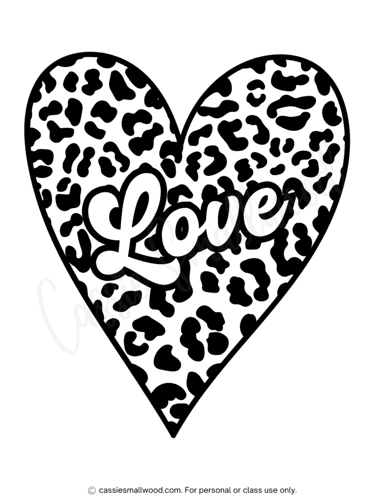 heart coloring pages printable
