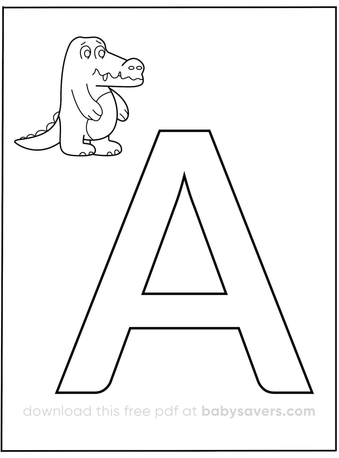 Alphabet Coloring Pages 26 Free Printables For Learning Letters