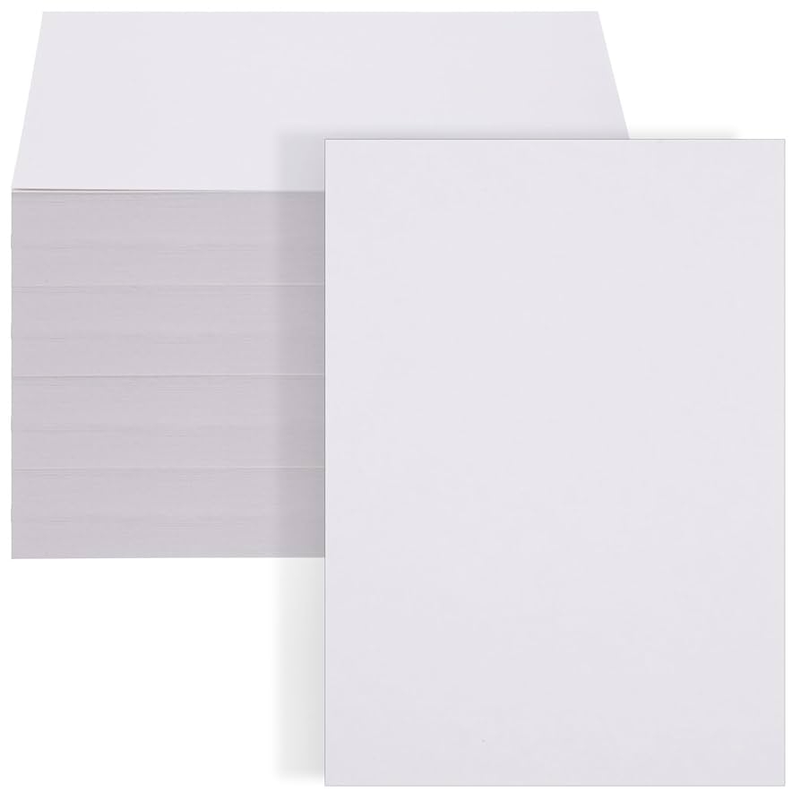 Amazon 200 Sheets 5x7 Cardstock Paper Blank 250gsm 92 Lb Thick Paper Heavyweight Cardstock Sheets Printable Cards Stock Paper For Printer Wedding Invitations Greeting Cards Postcards Photos White Arts Crafts Sewing