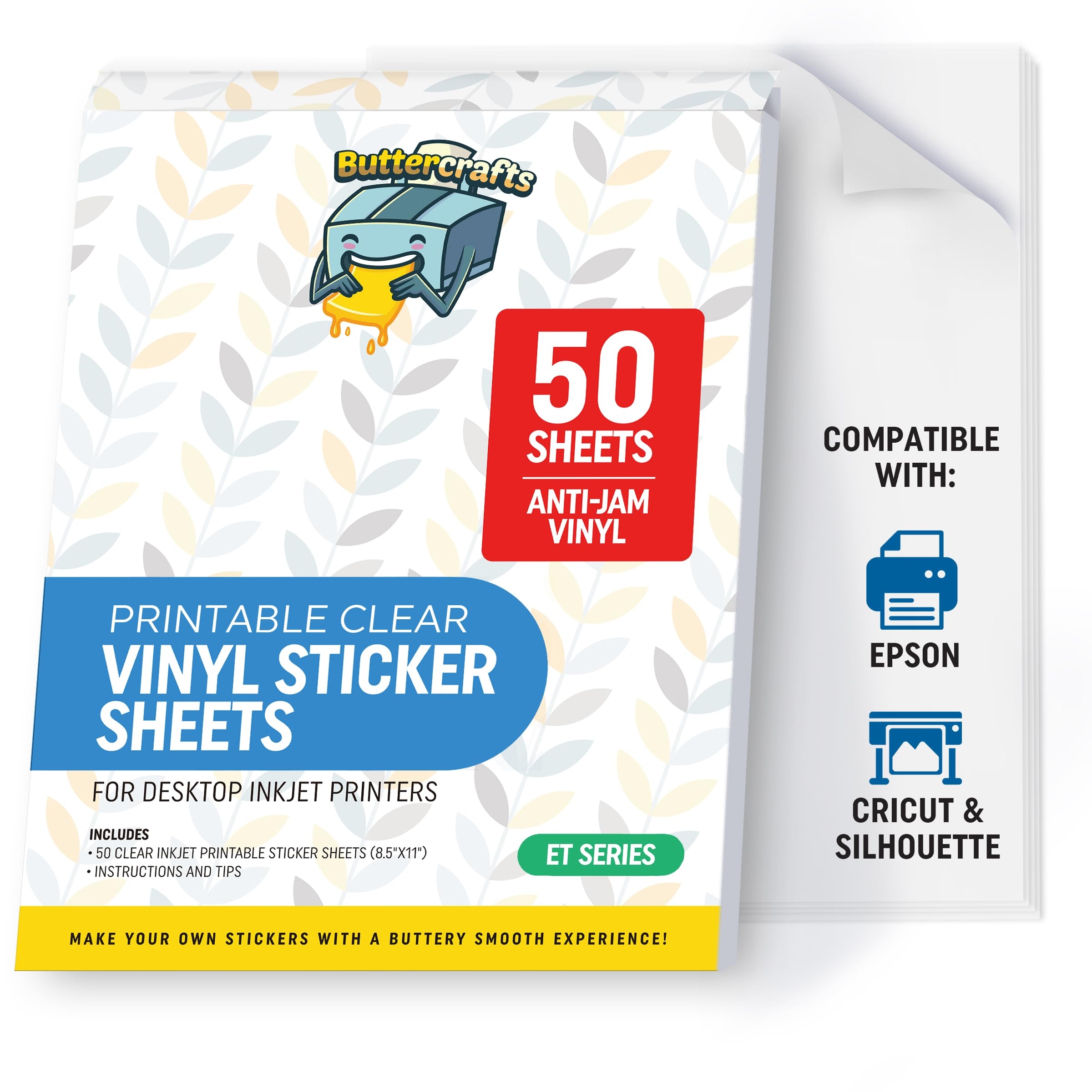 Amazon Clear Printable Vinyl For Inkjet Printer For Epson Clear Sticker Paper Waterproof 50 Sheets Transparent Inkjet Printable Vinyl Sticker Paper Avoid Jams For Printers Office Products Amazon Clear Printable Vinyl For Inkjet Printer For Epson Clear Sticker Paper Waterproof 50 Sheets Transparent Inkjet Printable Vinyl Sticker Paper Avoid Jams For Printers Office Products