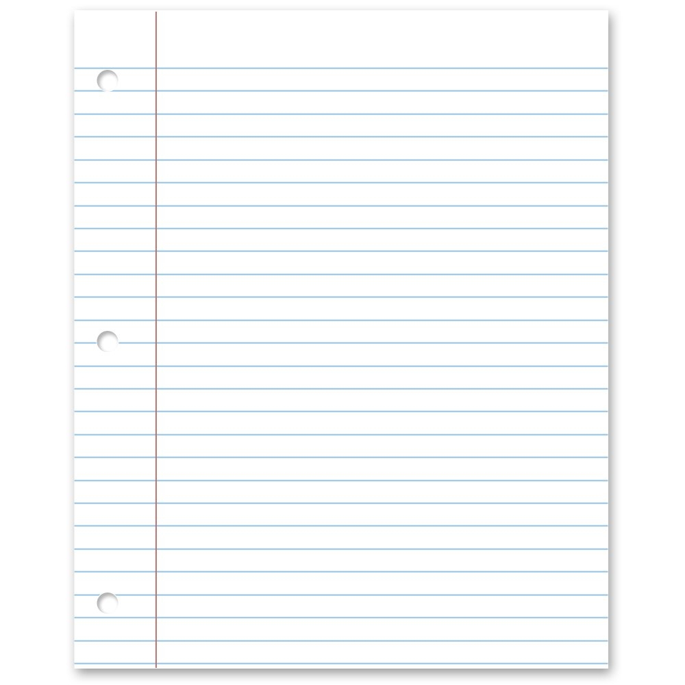 Amazon Heavyweight Loose Leaf Paper On 80lb 220gsm Card Stock Printed Double Sided With 3 Hole Punch 50 Sheets Per Pack Office Products