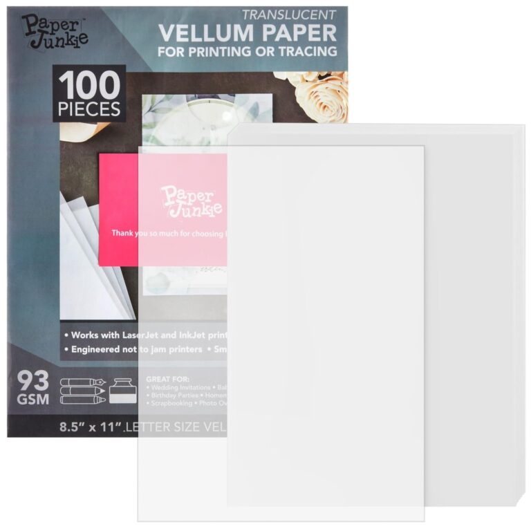 Amazon Vellum Paper Sheets 8 5 X 11 In 100 Count 93gsm Translucent Transparent Tracing Paper Printable Traceable For Invitations Sketching Drawing Card Overlays