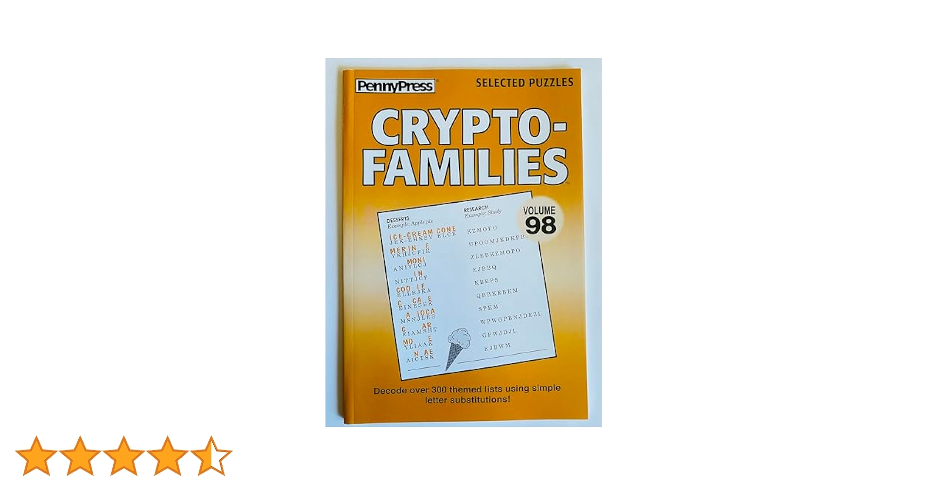 Amazon Volume 98 Of The Cryptofamilies From The Penny Press Selected Puzzles Series Crypto Families