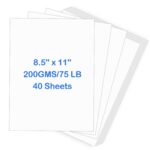 Amazon White Cardstock 40 Sheets Heavy Cardstock 8 5 X 11 Thick Printable Cardstock 75 Lb 200gsm Cardstock Paper For Invitations Business Cards Postcards Crafts Art Wedding DIY Cards Arts Crafts Sewing