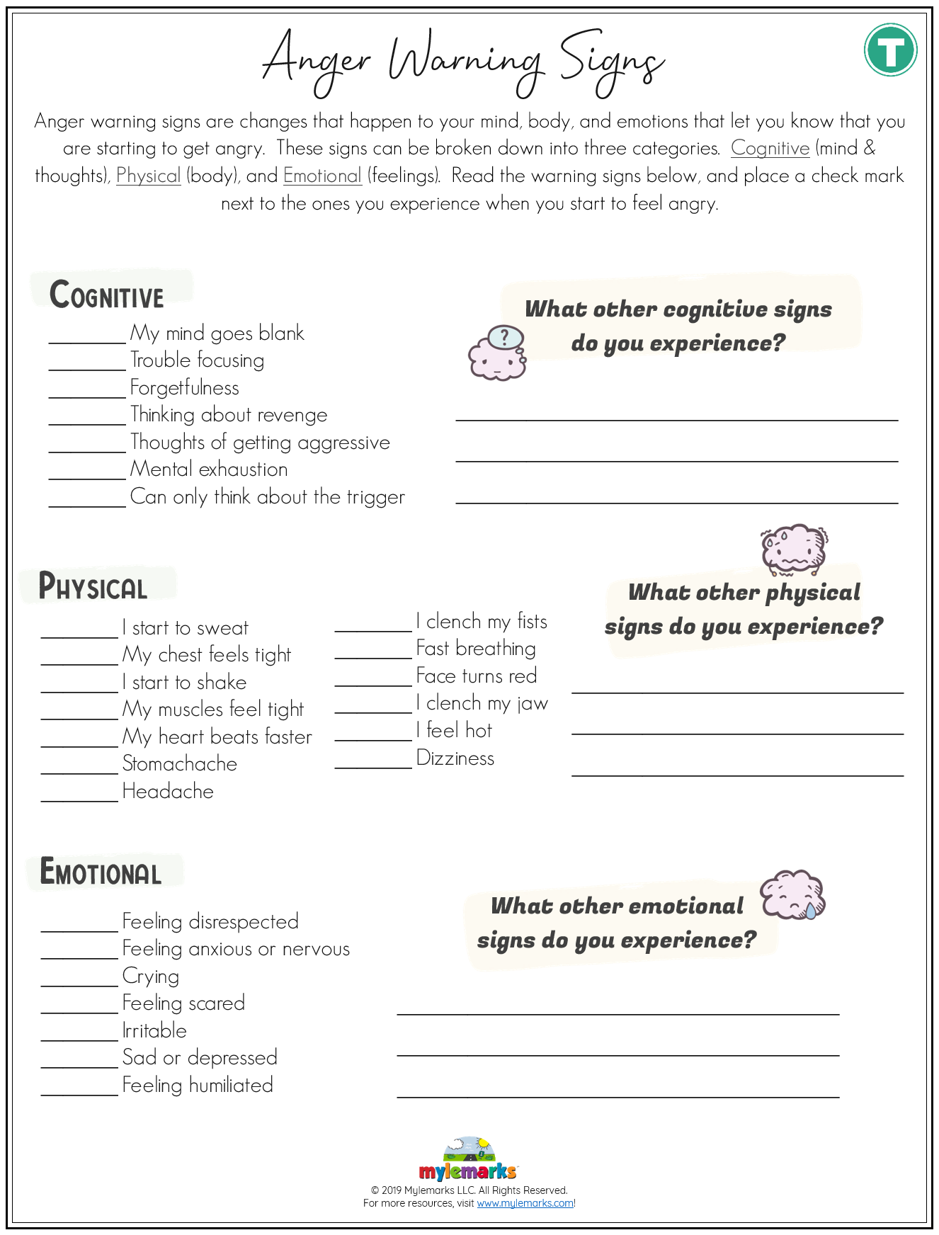 Anger Warning Signs Teen F 