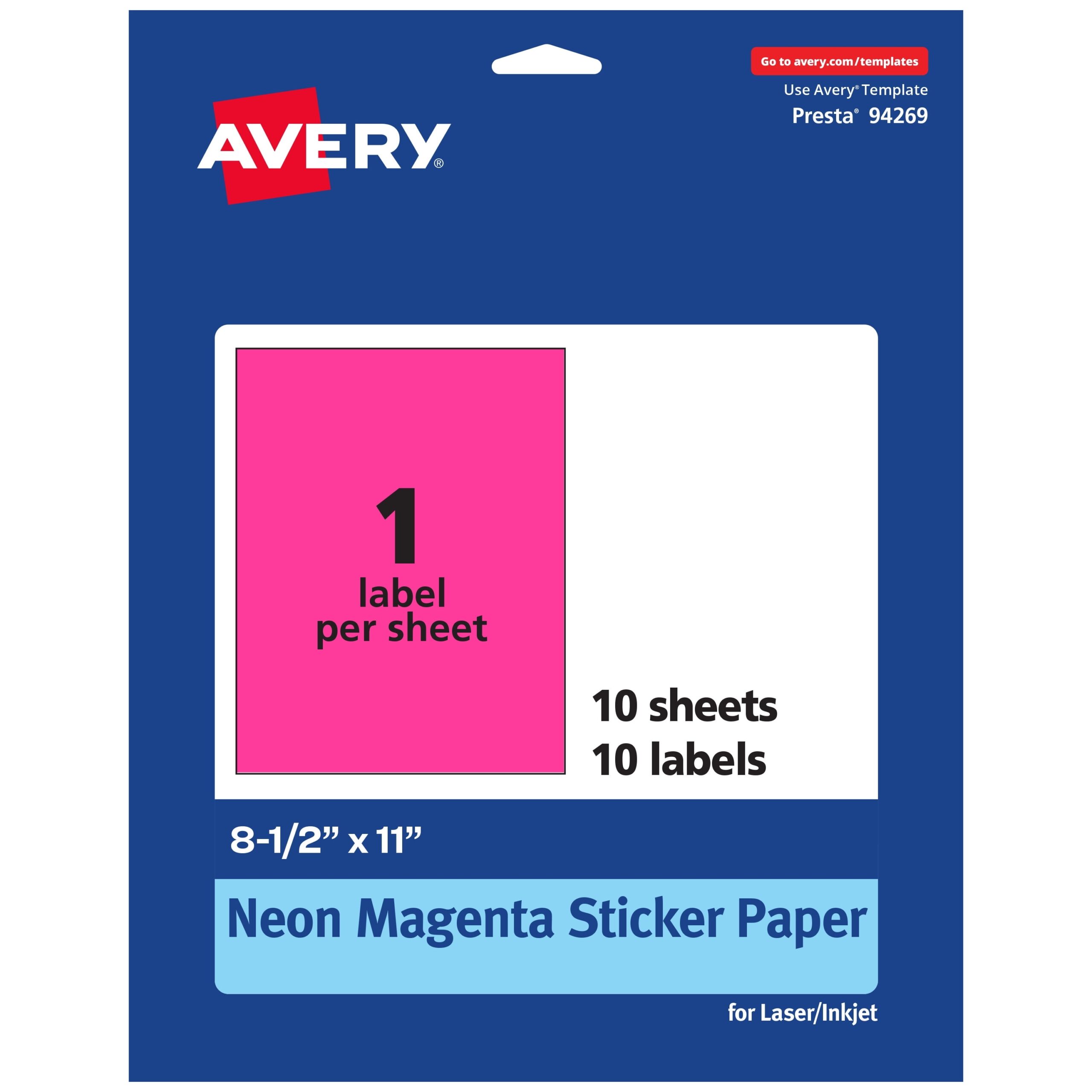 avery printable sticker paper