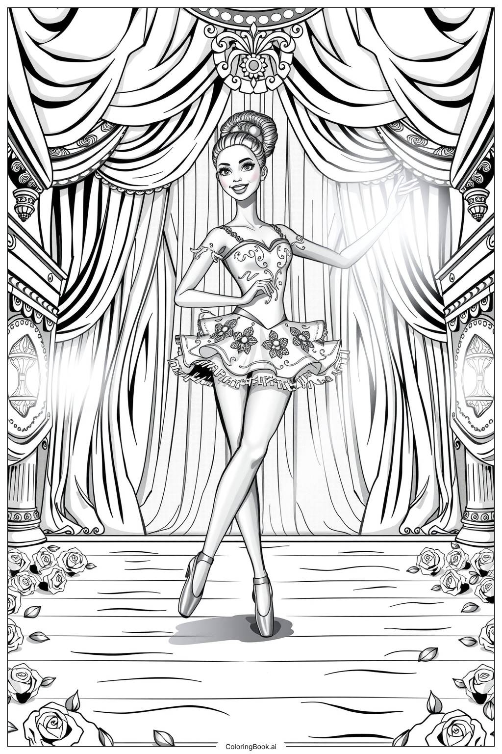 free barbie printable coloring pages