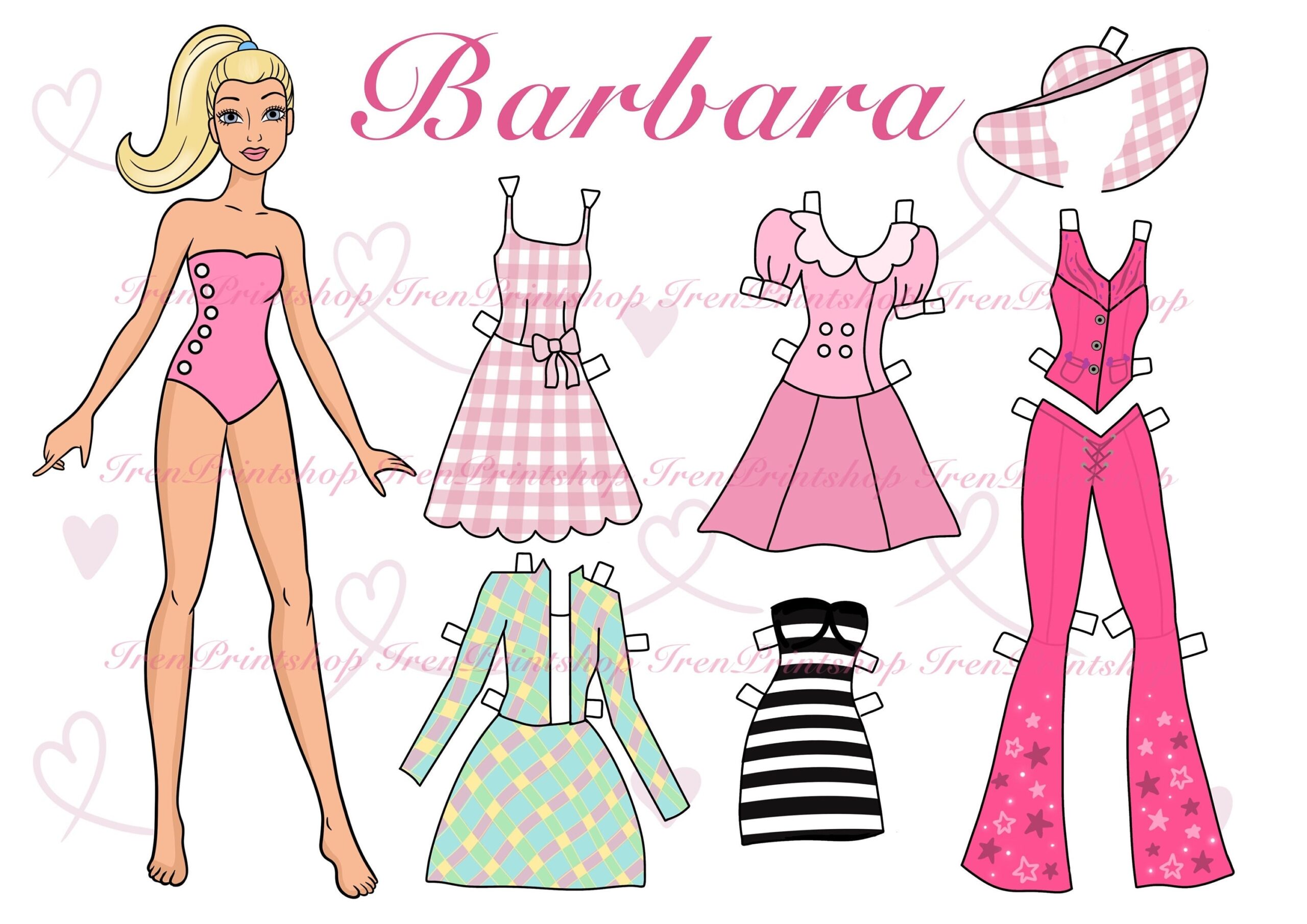 Barbie Paper Dolls Printable Sales