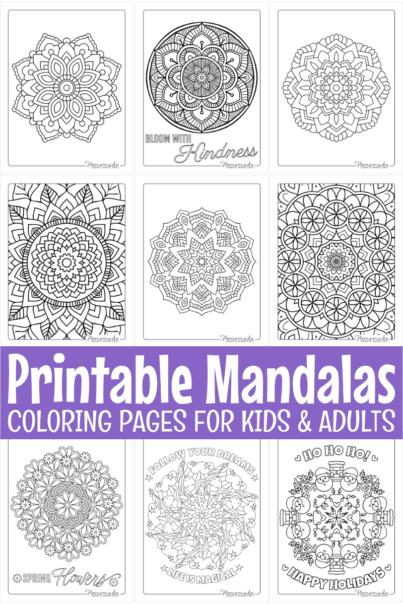 mandala coloring book printable