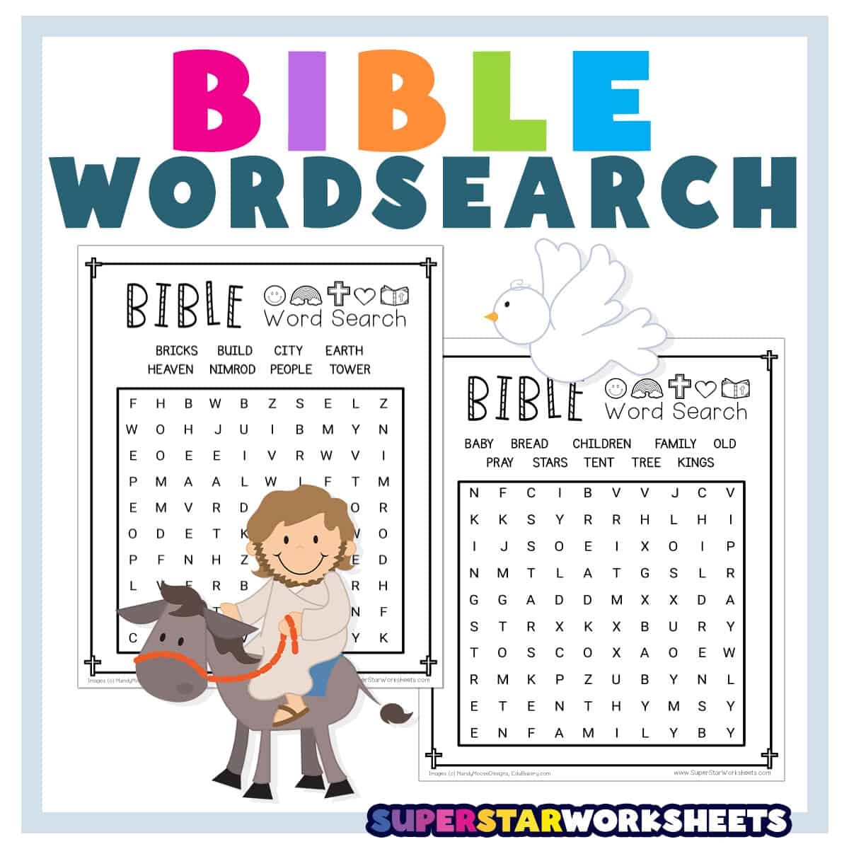 free printable bible word puzzles