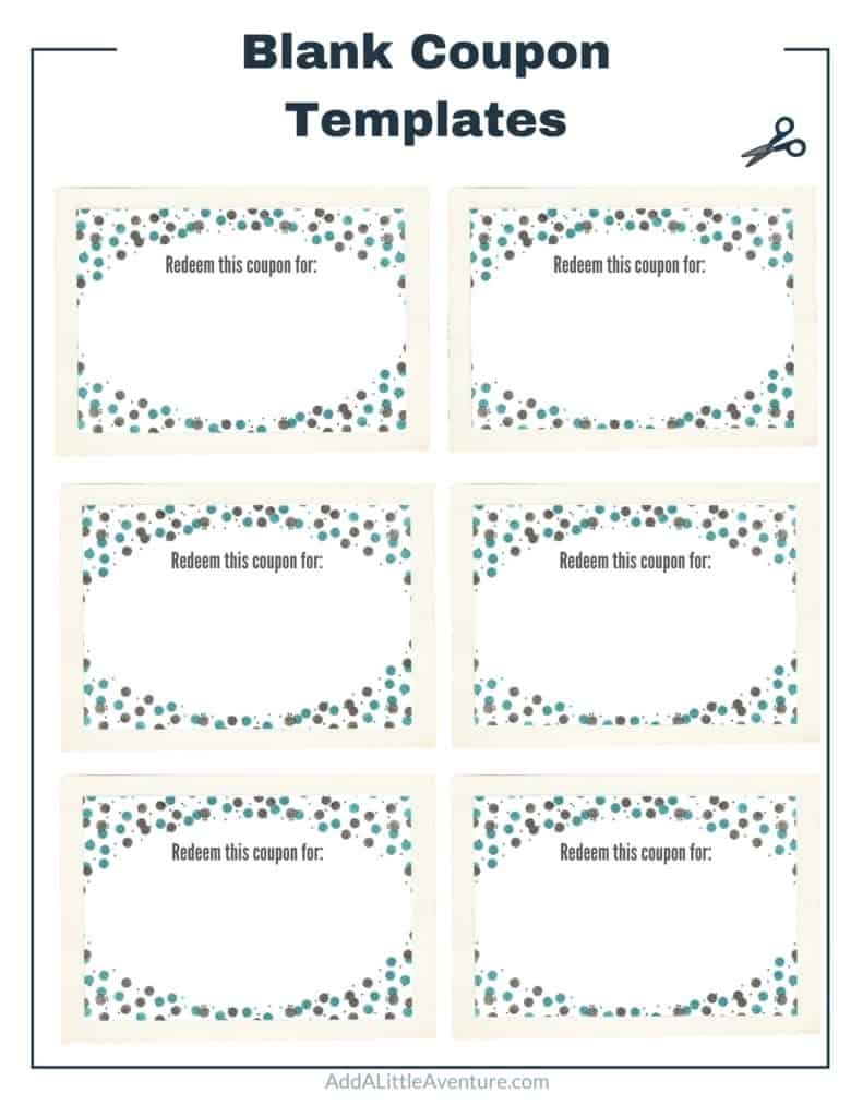 free printable coupon template pdf