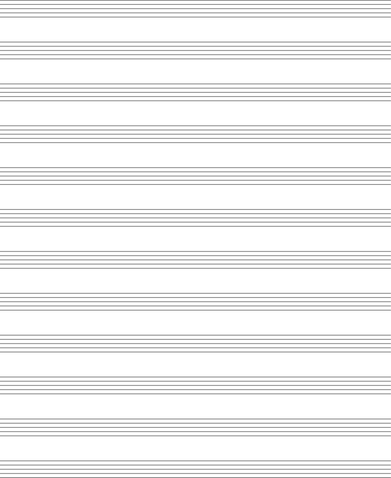 Blank Manuscript Paper