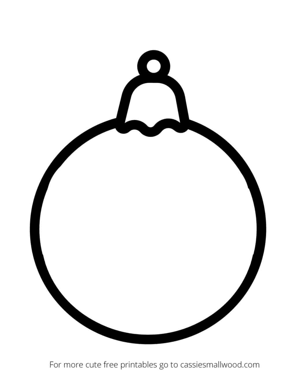 free printable christmas ornament templates