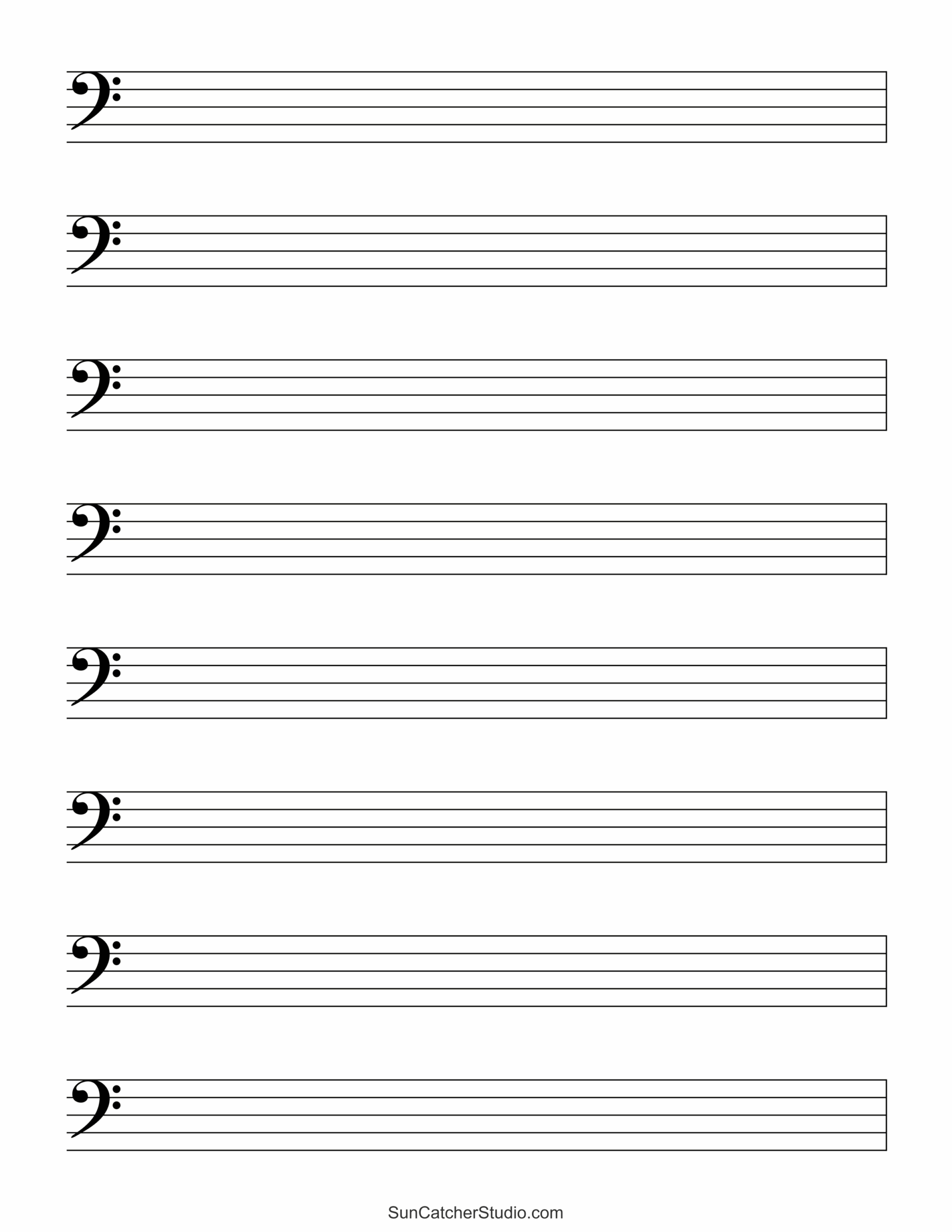 Blank Sheet Music Free Printable Staff Paper Free Printables Monograms Design Tools Patterns DIY Projects