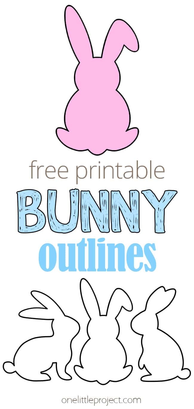 Bunny Outline Free Printable Bunny Templates