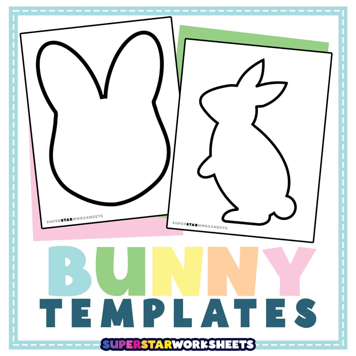 free printable easter bunny template