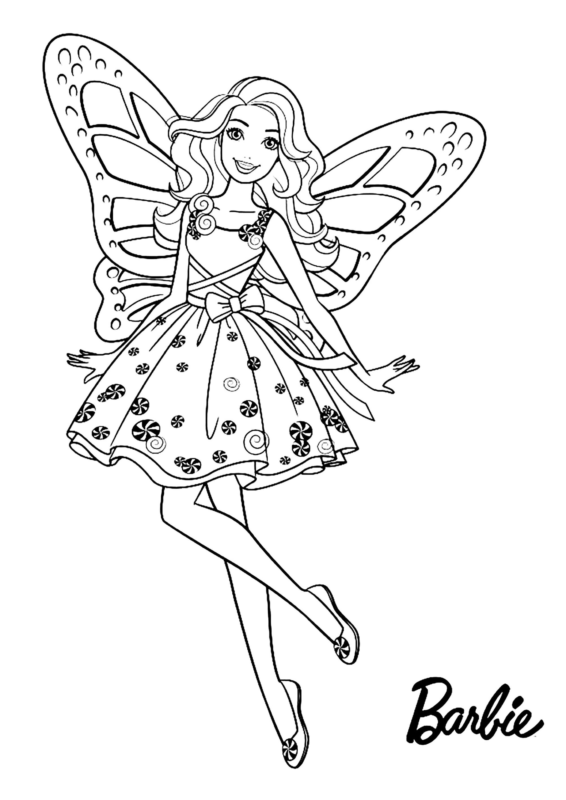 printable barbie coloring pictures
