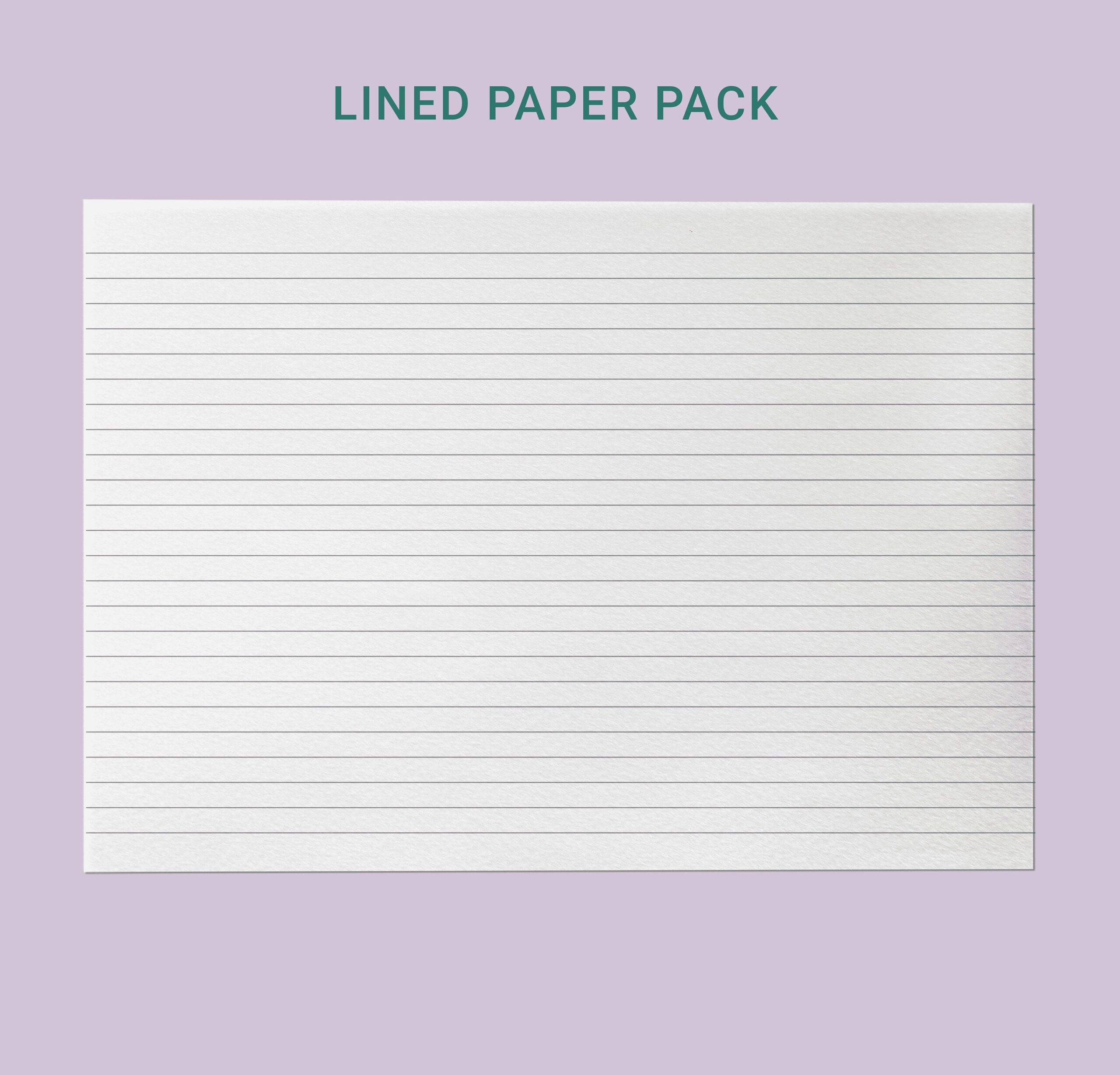 Buy Lined Paper Landscape Format Printable Ruled Paper For Note Taking Horizontal Format Narrow College Wide Ruled A4 Letter PDF Online In India Etsy