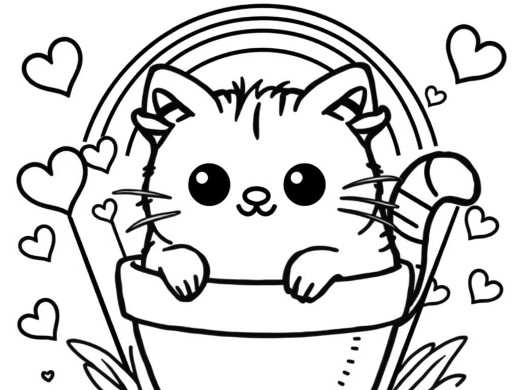 cat printable coloring pages