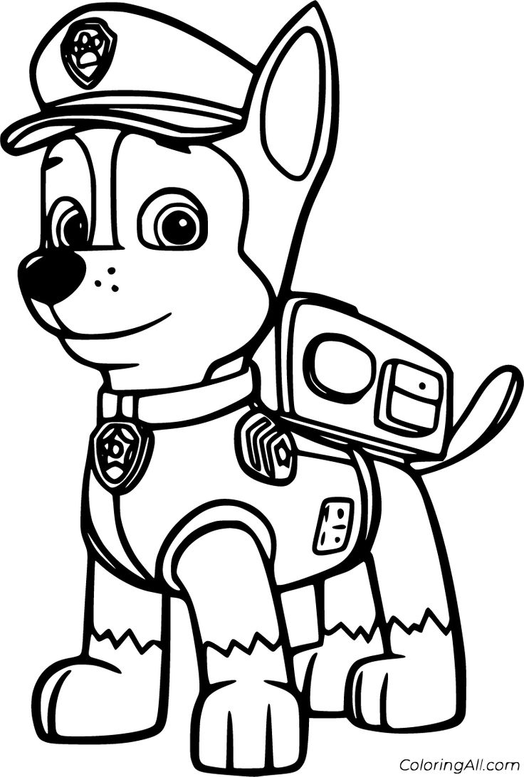 printable paw patrol pictures to color