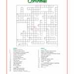 Christmas Crossword Puzzle Advanced My Printable Puzzles