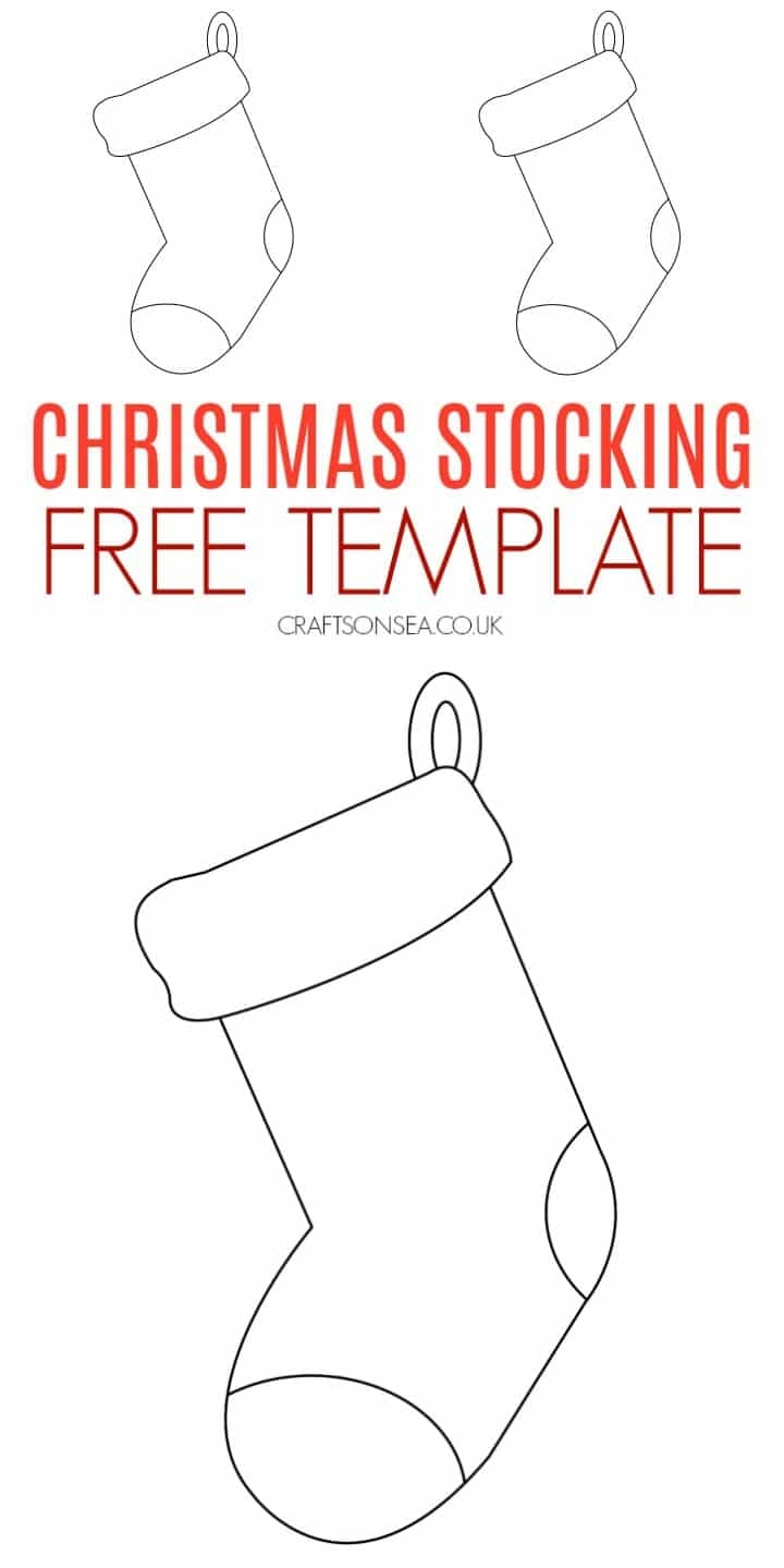 printable template for christmas stocking