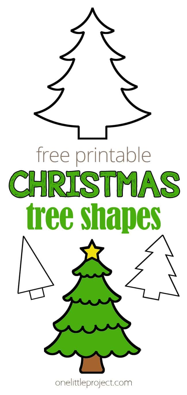 free printable christmas tree template