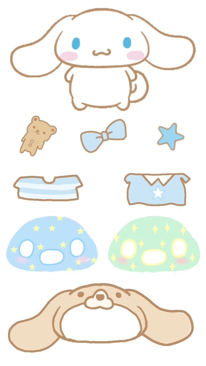 Cinnamoroll Paper Doll 
