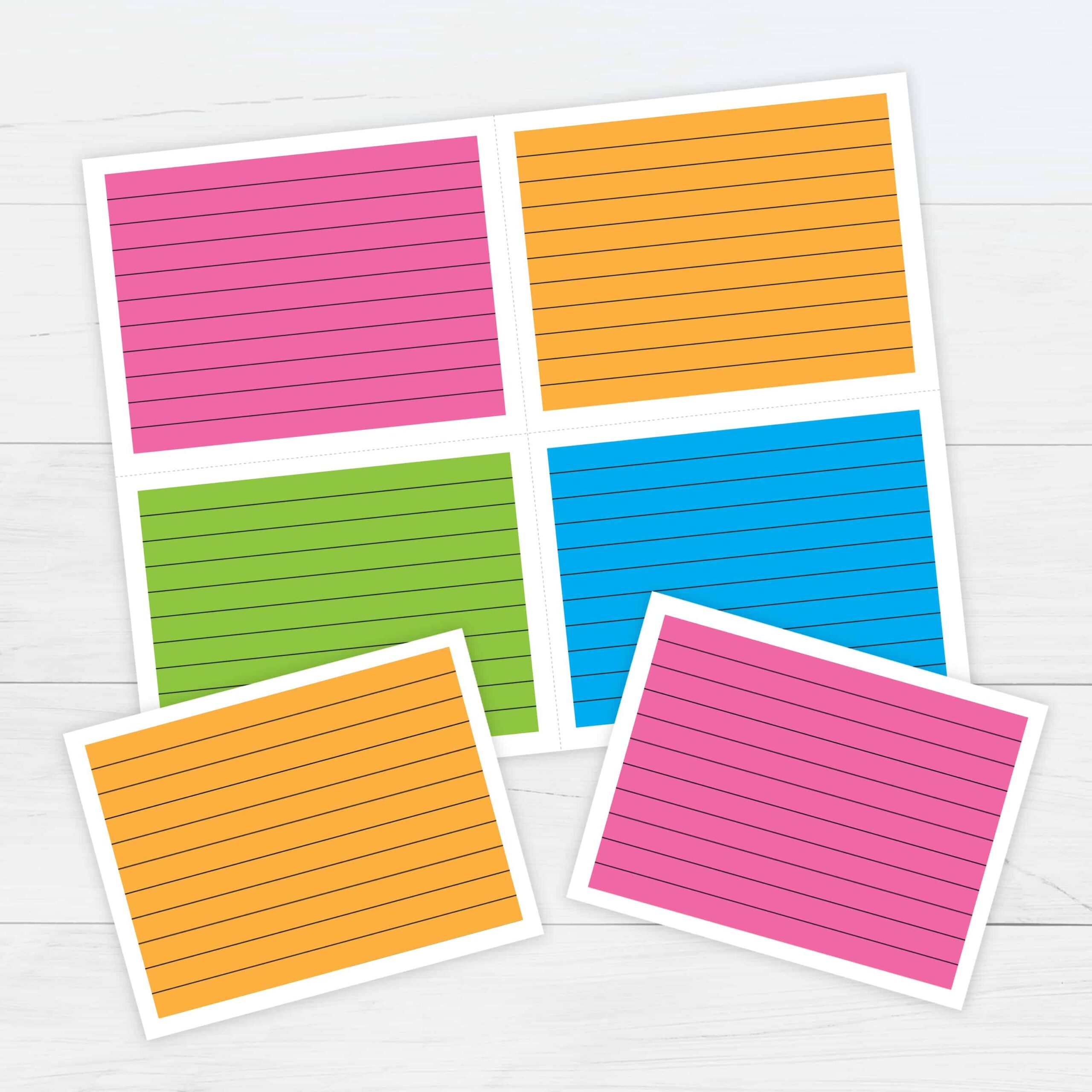 printable index card template