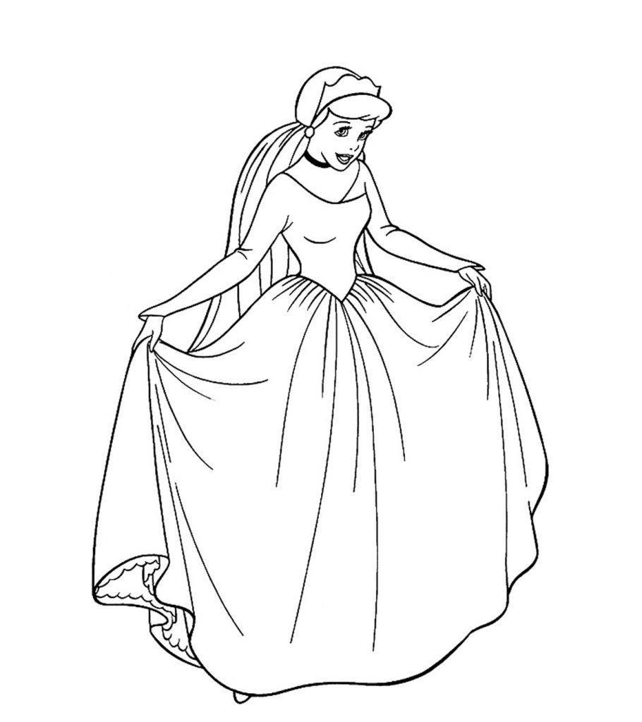 printable coloring pages of princesses