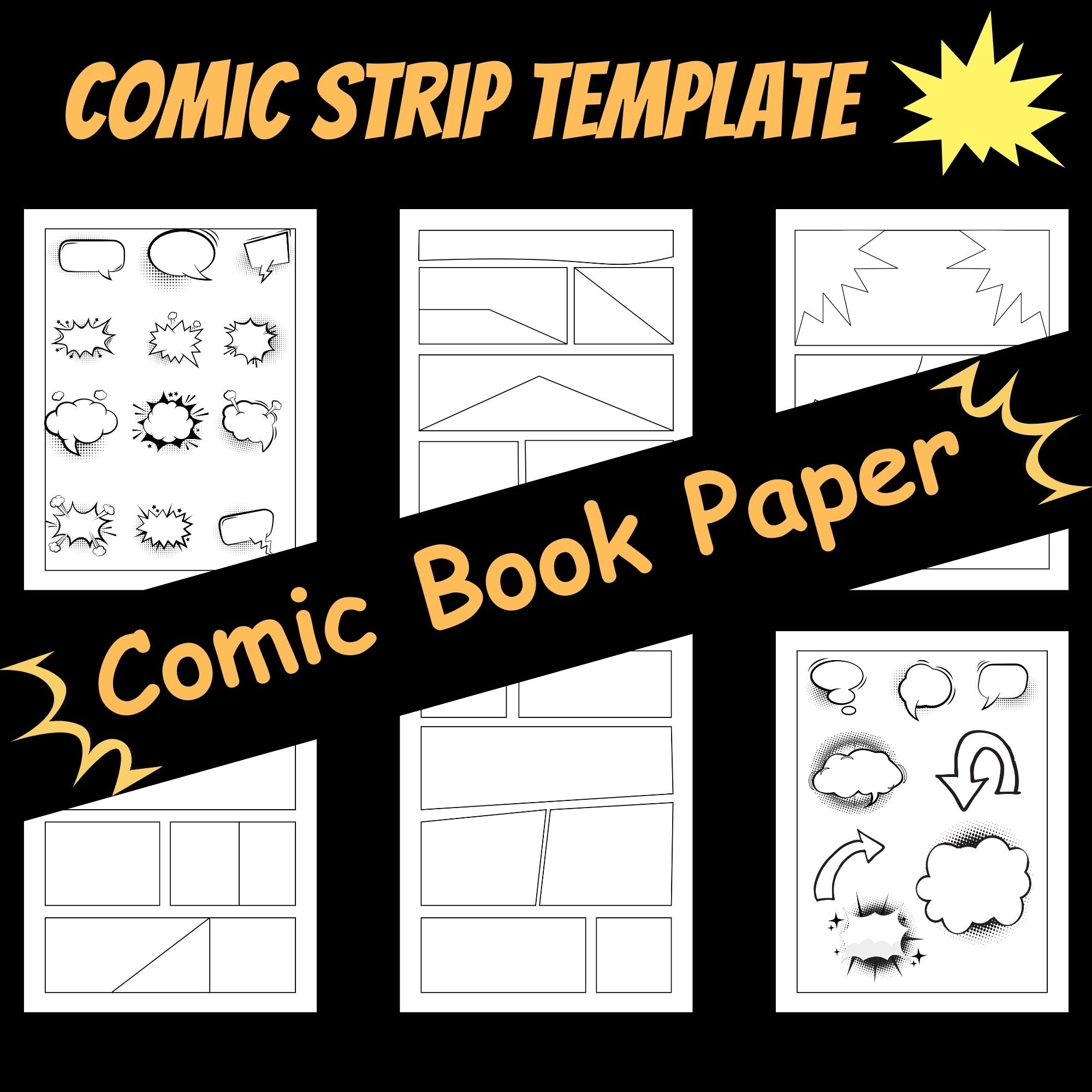 printable comic paper