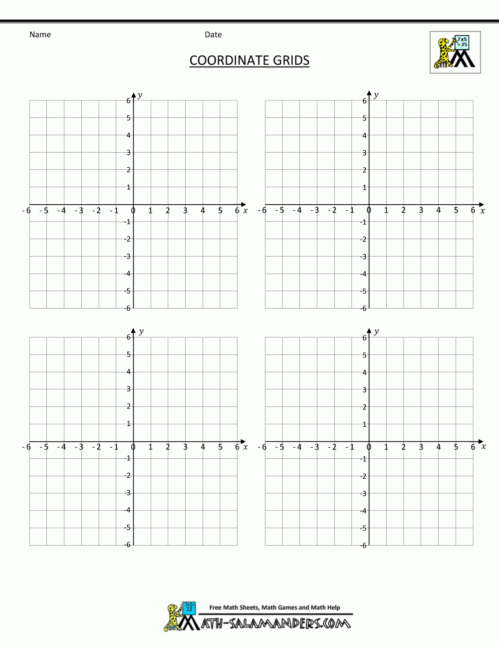 printable cartesian graph paper