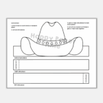 Cowboy Hat Paper Crown Printable Wild West Coloring Craft Activity For Kids Made By Teachers