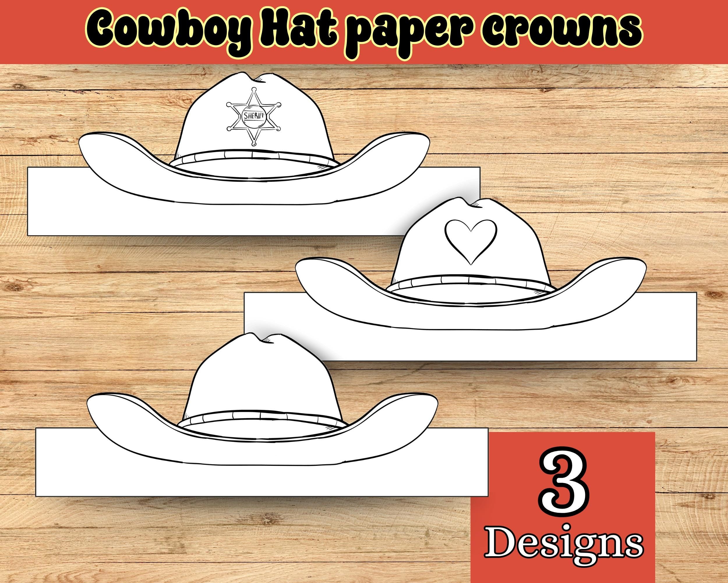 cowboy hat template printable
