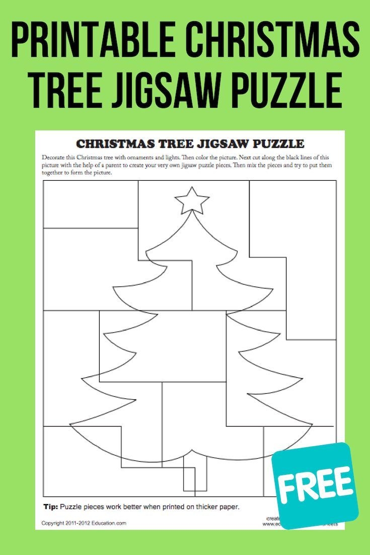 Create A Christmas Puzzle Worksheet Education