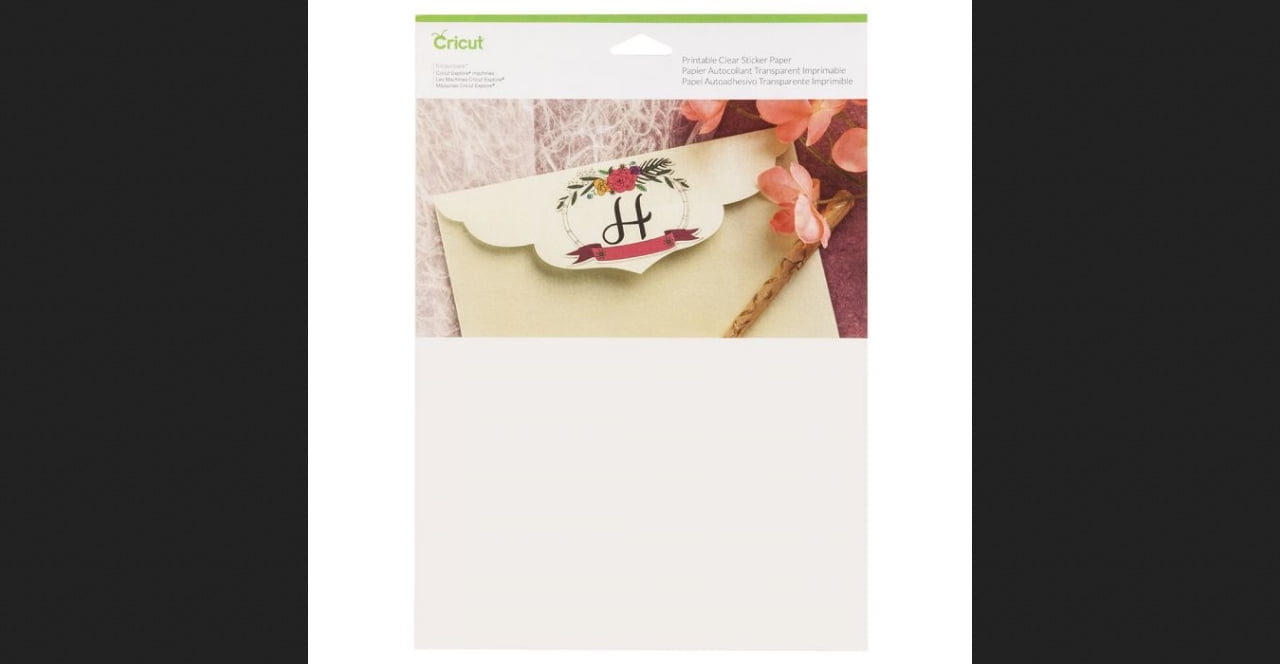 cricut printable clear sticker paper