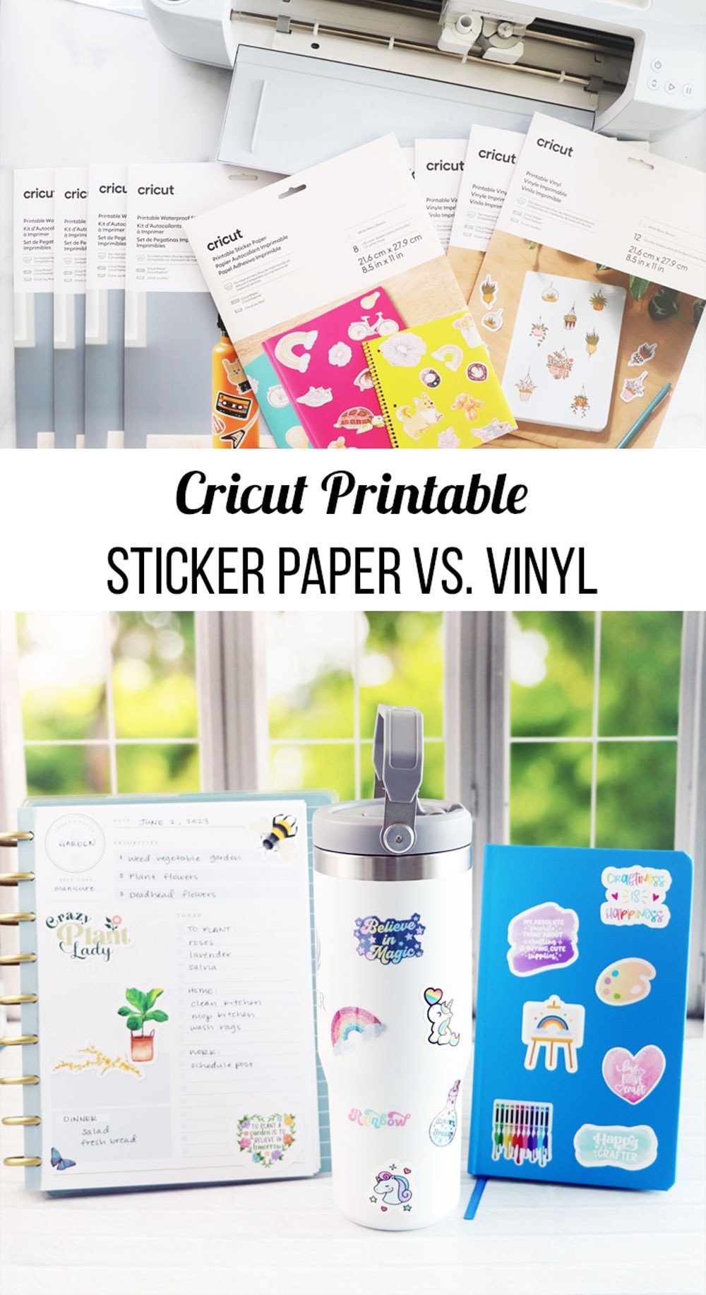 Cricut Printable Sticker Paper Vs Vinyl Cricut Printable Sticker Paper Vs Vinyl