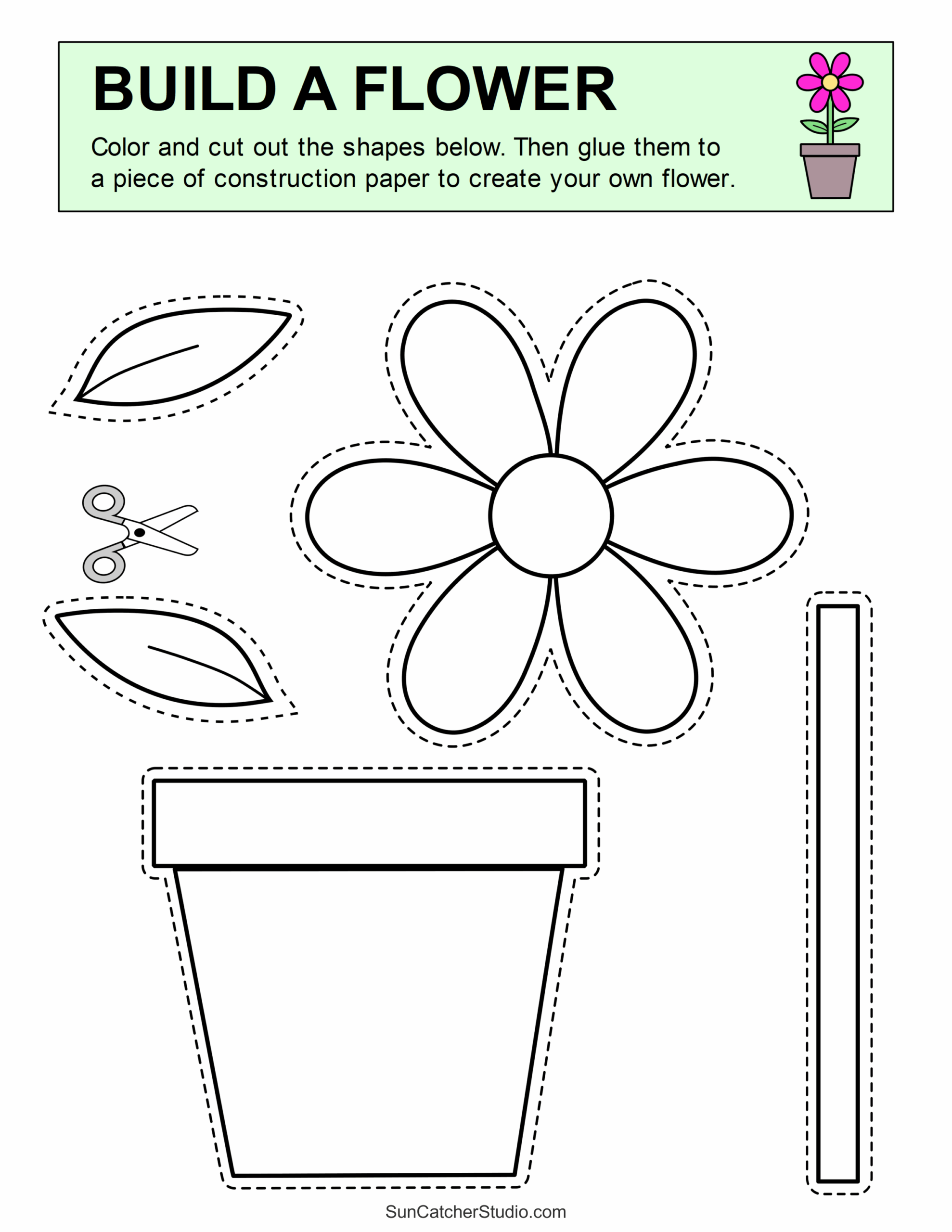 free printable arts and crafts worksheets