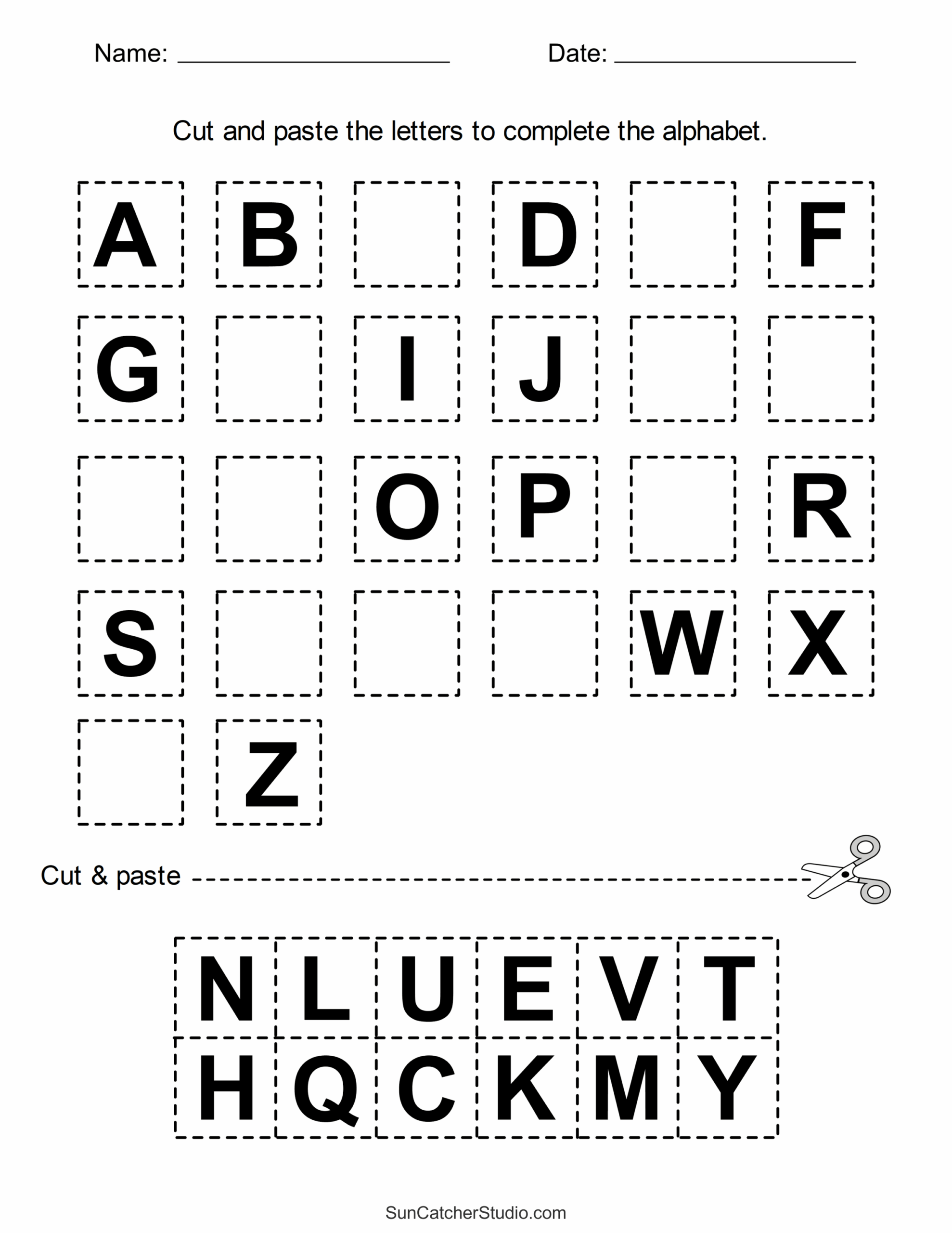 free printable pre kindergarten worksheets
