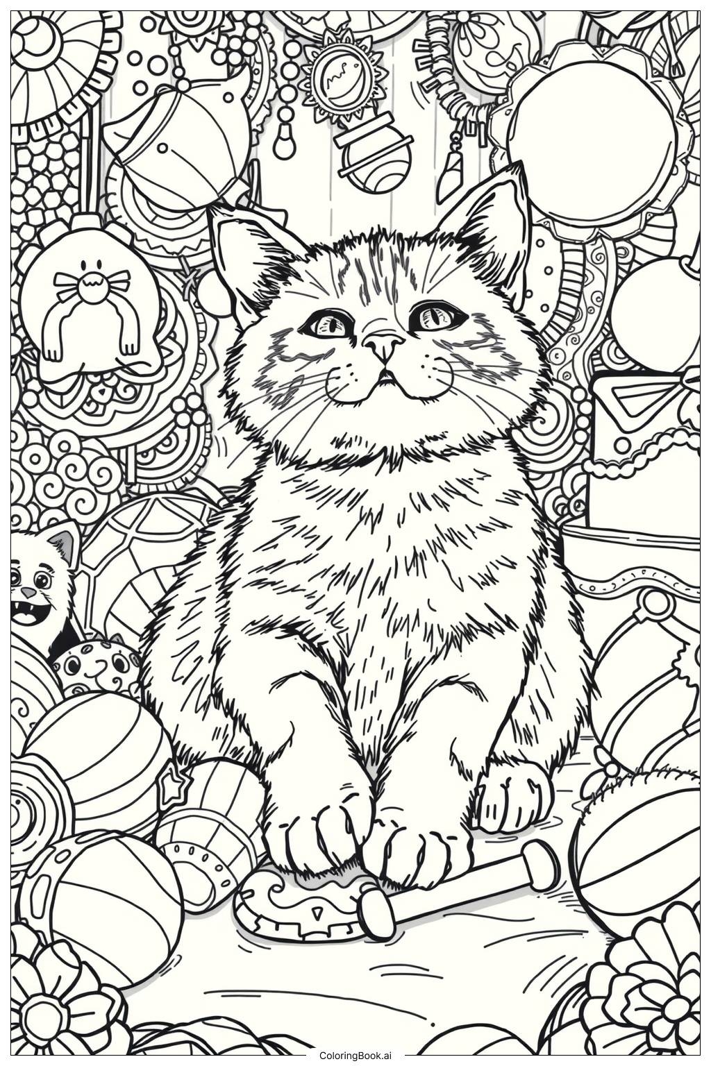 cat coloring pages free printable