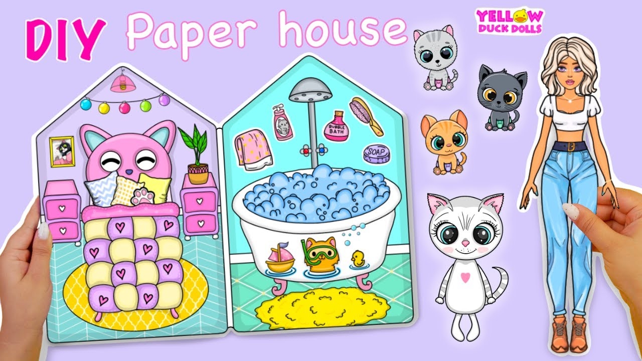 CUTE PAPER DOLLHOUSE Free Printables COLLECT YOUR LITTLE WORLD YouTube
